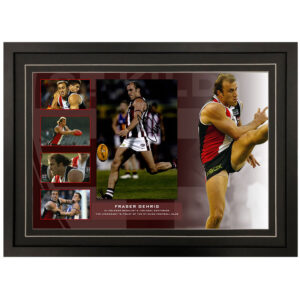 AFL - St Kilda "Fraser Gehrig" Signed & Framed 8x12 Photo Display
