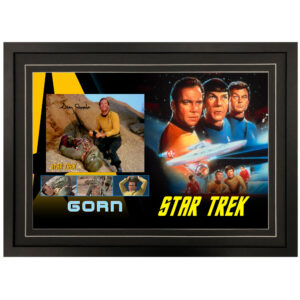 Gary Combs - "Star Trek" GORN Signed & Framed 8x10 Photo Display B
