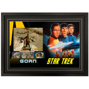 Gary Combs - "Star Trek" GORN Signed & Framed 8x10 Photo Display C