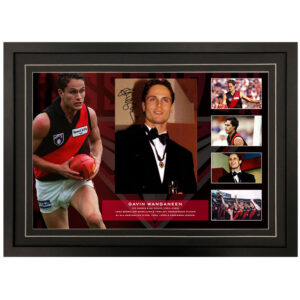 AFL - Essendon Bombers "Gavin Wanganeen" Signed & Framed 8x10 Photo Display B