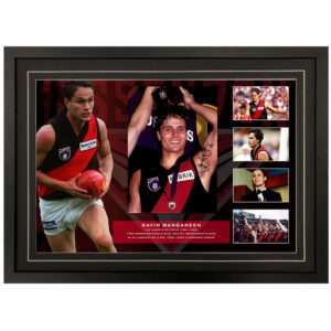 AFL - Essendon Bombers "Gavin Wanganeen" Signed & Framed 8x10 Photo Display A