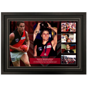 AFL - Essendon Bombers "Gavin Wanganeen" Signed & Framed 8x10 Photo Display A