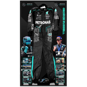 George Russell Signed & Framed Mercedes AMG Formula One Race Suit