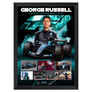 Formula 1 - George Russell Mercedes Framed Large Photo Collage Vert