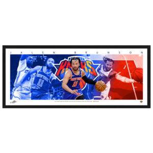 NBA Jalen Brunson Knicks Mini Wings Framed Print
