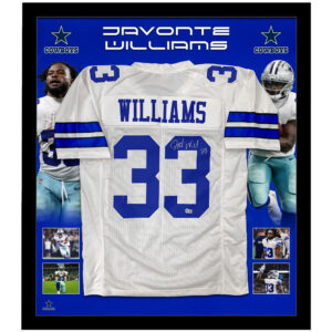NFL – Javonte Williams Signed & Framed Dallas Cowboys Jersey (Beckett)