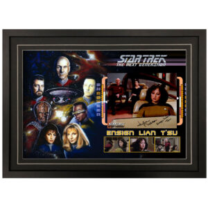 Star Trek: The Next Generation - Ensign Lian T'su Signed & Framed 8x10 Photo Display