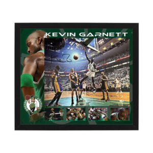 Basketball – Kevin Garnett Signed & Framed Celtics 16x20 Photo Display (JSA)