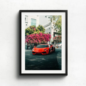 Wall Art - Lamborghini Aventador Blossom