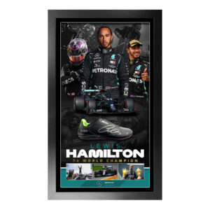 Formula 1 - Lewis Hamilton Signed & Mercedes Framed Race Shoe
