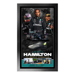 Formula 1 - Lewis Hamilton Signed & Mercedes Framed Race Shoe