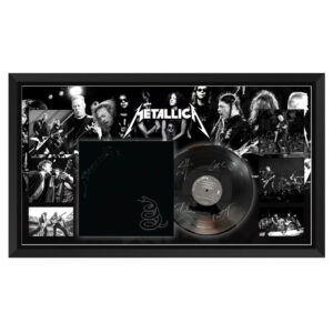 Music - Metallica - Metallica The Black Album Signed & Framed Album Disc