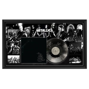 Music - Metallica - Metallica The Black Album Signed & Framed Album Disc