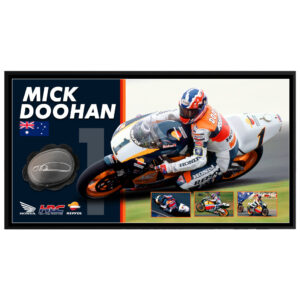 Moto GP - Mick Doohan Signed & Framed Knee Slider