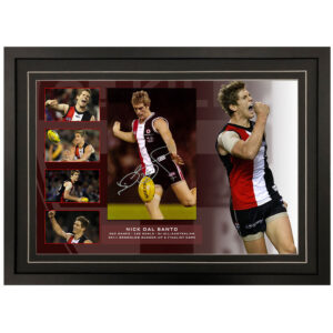 AFL - St Kilda "Nick Dal Santo" Signed & Framed 8x12 Photo Display