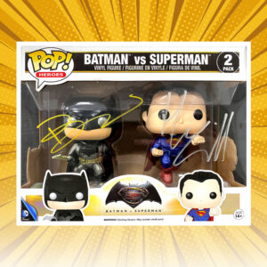 Ben Affleck & Henry Cavill "Batman v Superman" Signed Funko Pop! Vinyl Figure