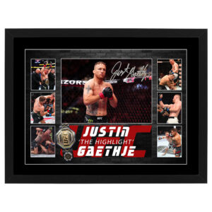 UFC - Justin Gaethje Framed Pre Print Collage