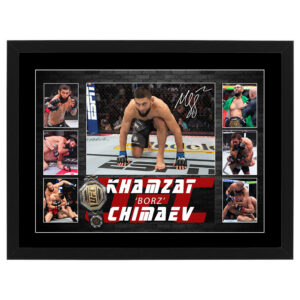 UFC - Khamzat Chimaev Framed Pre Print Collage