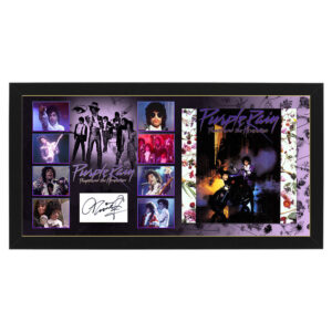 Prince and the Revolution - Purple Rain Signed & Framed Signature Card and Album Display