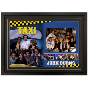 Taxi -  "John Burns" Randall Carver Signed & Framed 8x10 Photo Display A
