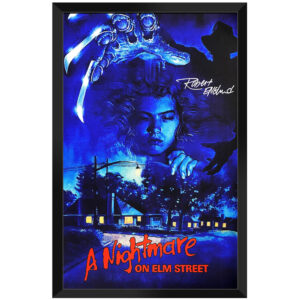 A Nightmare on Elm Street – Robert Englund Signed Canvas Movie Poster B