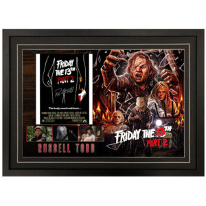 Friday the 13th Part 2 - Russell Todd Signed & Framed 8x10 Photo Display