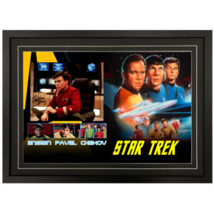 Walter Koenig - "Star Trek" Ensign Pavel Chekov Signed & Framed 8x10 Photo Display C