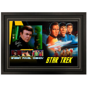 Walter Koenig - "Star Trek" Ensign Pavel Chekov Signed & Framed 8x10 Photo Display B