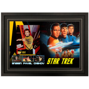 Walter Koenig - "Star Trek" Ensign Pavel Chekov Signed & Framed 8x10 Photo Display D