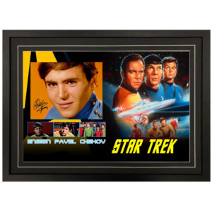 Walter Koenig - "Star Trek" Ensign Pavel Chekov Signed & Framed 8x10 Photo Display A