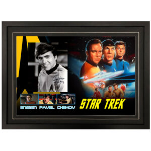 Walter Koenig - "Star Trek" Ensign Pavel Chekov Signed & Framed 8x10 Photo Display E