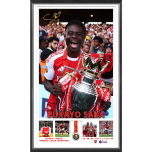 Soccer - Bukayo Saka EPL Winner Icon Print
