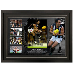 AFL - Collingwood Magpies "Alan Didak" Signed & Framed 8x12 Photo Display