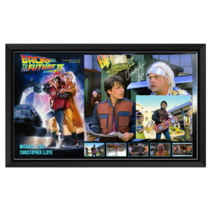 Michael J. Fox & Christopher Lloyd -  "Back to the Future 2" Signed & Framed Photo Display