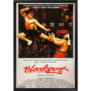 Bolo Yeung - Signed & Framed Bloodsport Mini Movie Poster
