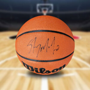 Basketball - Carmelo Anthony Hand Signed Wilson Basketball