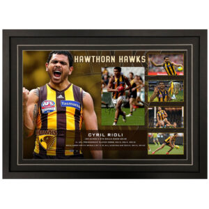 AFL - Hawthorn Hawks "Cyril Rioli" Signed & Framed 8x6 Photo Display