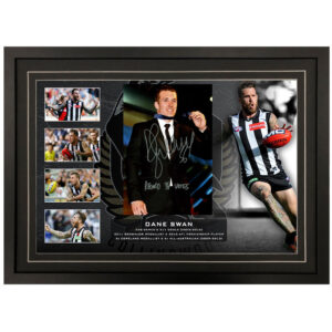 AFL - Collingwood Magpies "Dane Swan" Signed & Framed 8x12 Photo Display C