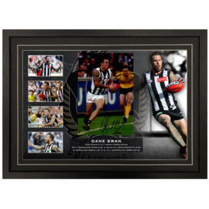 AFL - Collingwood Magpies "Dane Swan" Signed & Framed 8x12 Photo Display