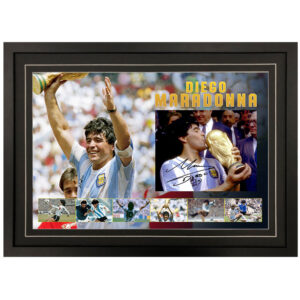 Diego Maradona - Argentina FC Signed & Framed 8x10 Photo Display B
