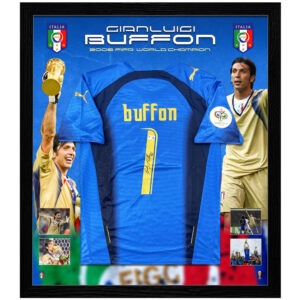 Soccer – Gianluigi Buffon Signed & Framed Italy 2006 FIFA Jersey (Beckett)