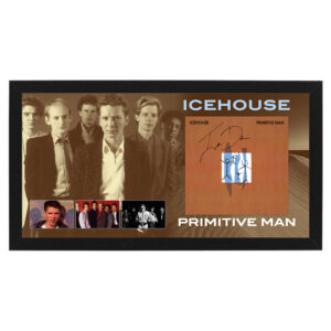 Music – Icehouse – Primitive Man Signed & Framed Album Display
