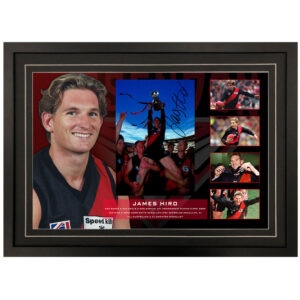 AFL - Essendon Bombers "James Hird" Signed & Framed 8x12 Photo Display A