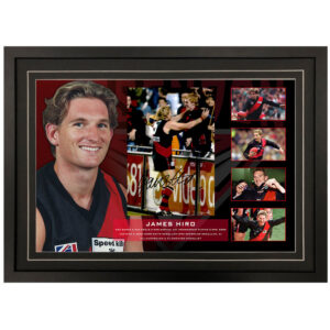 AFL - Essendon Bombers "James Hird" Signed & Framed 8x12 Photo Display B