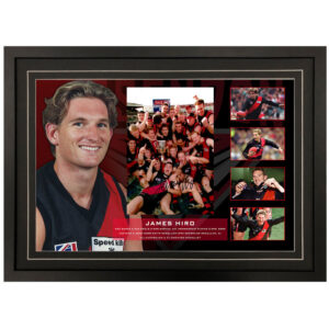 AFL - Essendon Bombers "James Hird" Signed & Framed 8x12 Photo Display D