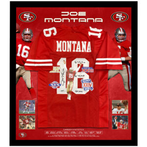 NFL – Joe Montana Signed & Framed San Francisco 49ers Jersey (Beckett)
