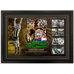 AFL - Hawthorn Hawks "Leigh Matthews" Signed & Framed 8x12 Photo Display