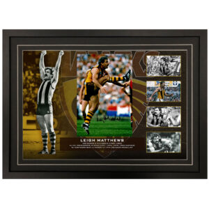 AFL - Hawthorn Hawks "Leigh Matthews" Signed & Framed 8x12 Photo Display