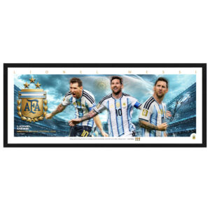 Soccer - Lionel Messi 2026 World Cup Argentina Mini Wings Framed Print