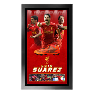 Soccer - Luis Suarez Liverpool Signed & Framed Boot (PSA)